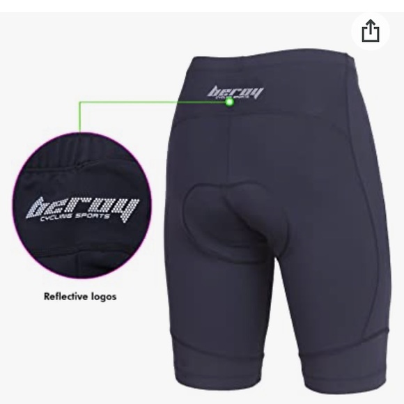 beroy Gel Padded Bike Shorts - Picture 3 of 6